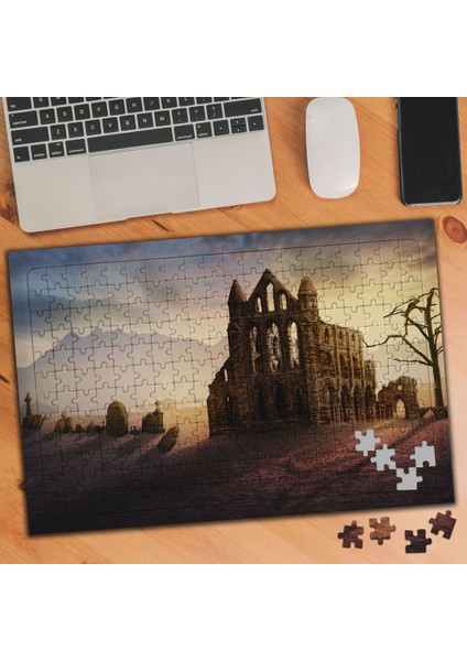 Issız Terkedilmiş Yapı 240 Parça Puzzle YAPBOZ-3414235