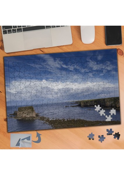 Mavi Gök Yüzü ve Deniz Manzarası 240 Parça Puzzle Yapboz TABLO-287