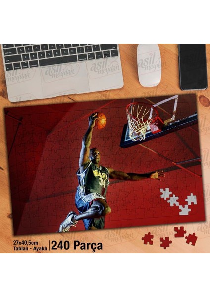Asil Hobi - Basketbol - Pota - Maç -Yapboz - Ayak Destekli 240 Parça Puzzle