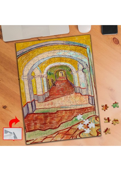 Ilticadaki Koridor, Van Gogh 240 Parça Puzzle Yapboz TABLO-1085