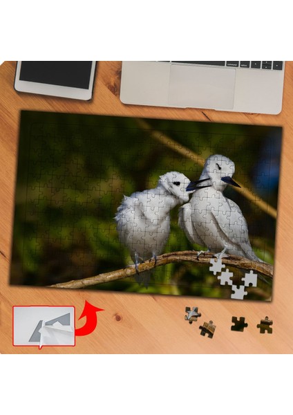 Daldaki Iki Sevimli Kuş 240 Parça Puzzle Yapboz TABLO-P112