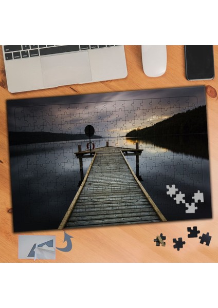 Tahta Uzun Iskele Doğa Manzarası 240 Parça Puzzle Yapboz TABLO-285