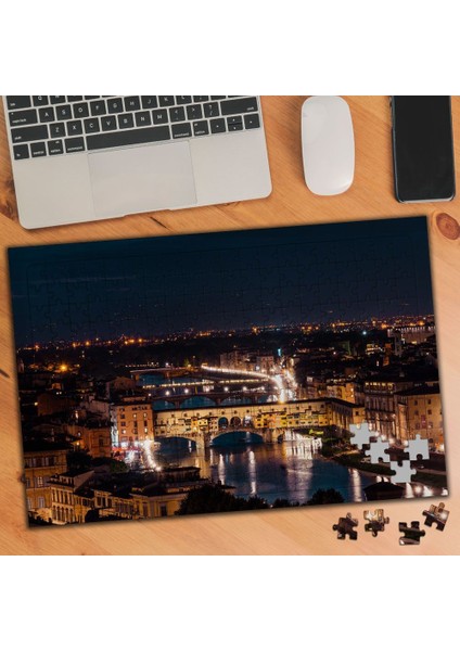 Ponte Vecchio Köprüsü Floransa 240 Parça Puzzle YAPBOZ-384936