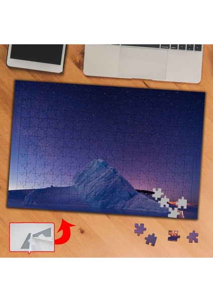 Buzdağı, Kar, Doğa Olayı 240 Parça Puzzle Yapboz TABLO-736