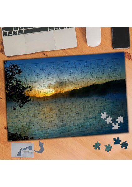 Batan Güneşte Deniz Manzarası 240 Parça Puzzle Yapboz TABLO-708