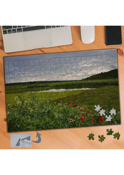 Kır Çiçekleri Doğa Manzarası 240 Parça Puzzle Yapboz TABLO-853