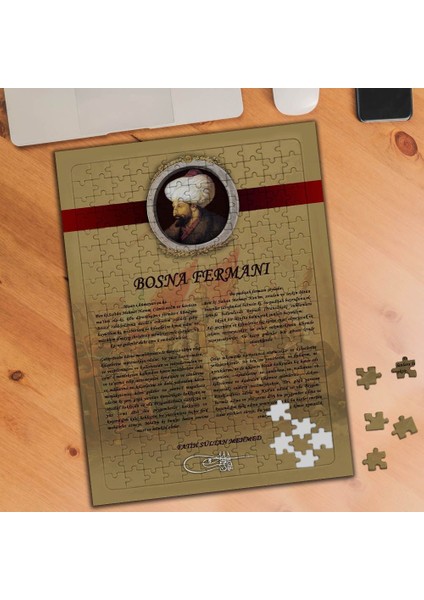 Bosna Fermanı Fatih Sultan Mehmed 240 Parça Puzzle YAPBOZ-74848