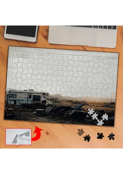 Karavanla Kamp, Gezi, Doğa 240 Parça Puzzle Yapboz TABLO-S458