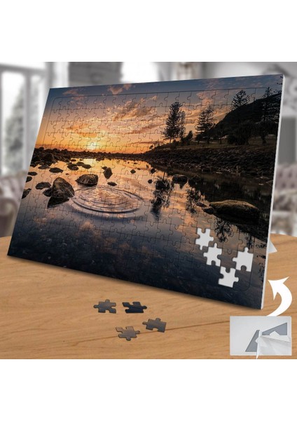 Gün Batımında Doğa Manzarası 240 Parça Puzzle YAPBOZ-74949