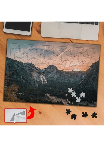 Dağın Ardında Gün Batımı 240 Parça Puzzle Yapboz TABLO-429996