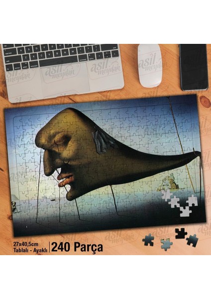 Asil Hobi Salvador-Dalı - Derin Uyku Yapboz - Ayak Destekli Çerçeveli 240 Parça Puzzle