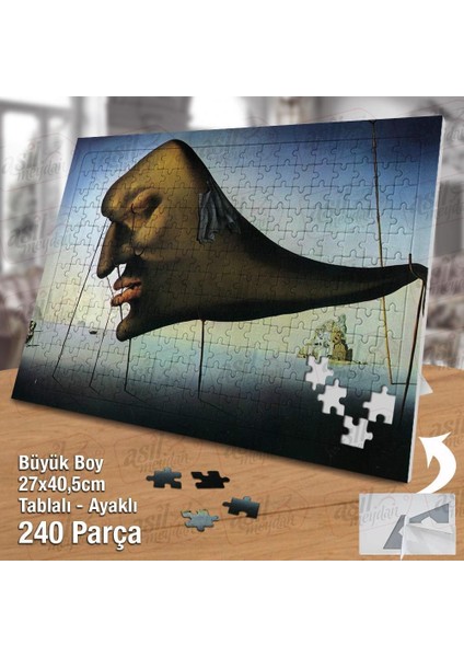 Asil Hobi Salvador-Dalı - Derin Uyku Yapboz - Ayak Destekli Çerçeveli 240 Parça Puzzle