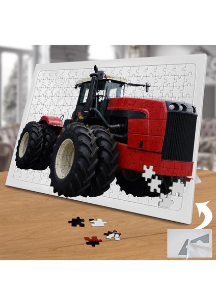 Kırmızı Traktör Araç 240 Parça Puzzle Yapboz TABLO-22536738 fiyatları