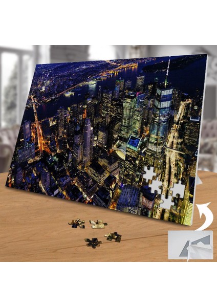 Işıklı Şehrin Akşam Görüntüsü 240 Parça Puzzle YAPBOZ-2699520