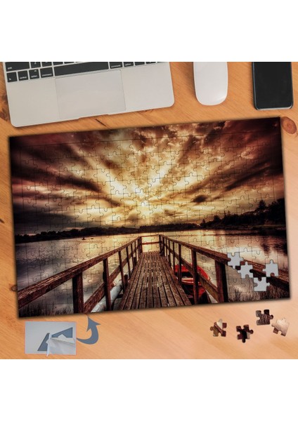 Iskeleden Gökyüzü Manzarası 240 Parça Puzzle Yapboz TABLO-424