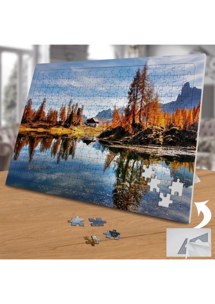 Göl Kenarındaki Ev 240 Parça Puzzle YAPBOZ-2897602