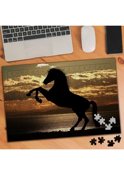 Şaha Kalkmış At 240 Parça Puzzle YAPBOZ-1804425