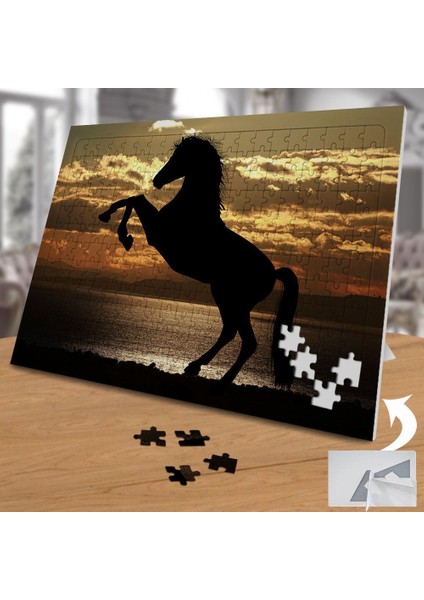 Şaha Kalkmış At 240 Parça Puzzle YAPBOZ-1804425