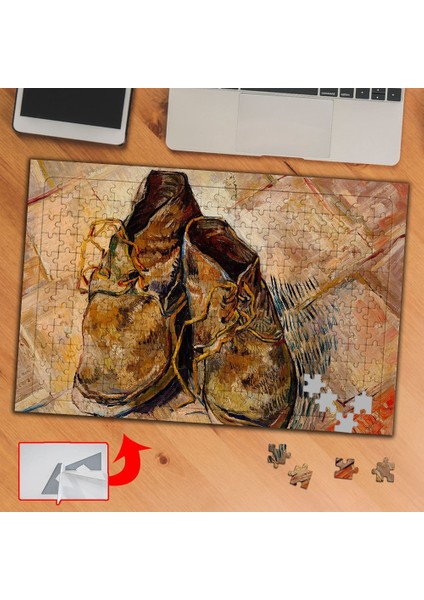 Evler ve Figür, Van Gogh 240 Parça Puzzle Yapboz TABLO-461003