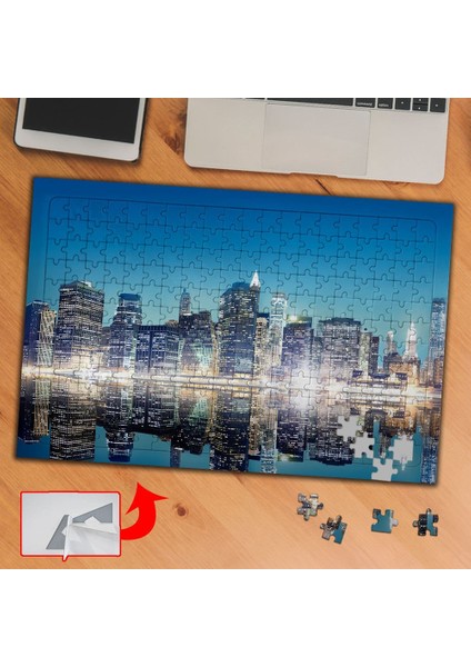 Metropol,yansıma, Şehir 240 Parça Puzzle Yapboz TABLO-050