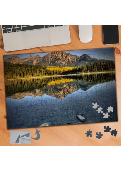 Ağaç Göl Doğa Manzarası 240 Parça Puzzle Yapboz TABLO-007
