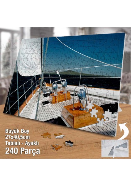 Asil Hobi - Gemi Güvertesi - Deniz - Yelken -Yapboz - Ayak Destekli 240 Parça Puzzle fiyatları