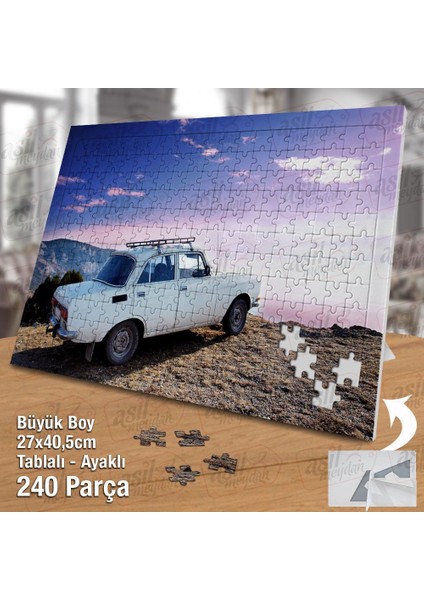 Asil Hobi Murat 131-ANTIKA-NOSTALJI Araba -Otomobil Yapboz-Ayak Destekli Çerçeveli 240 Parça Puzzle fiyatları
