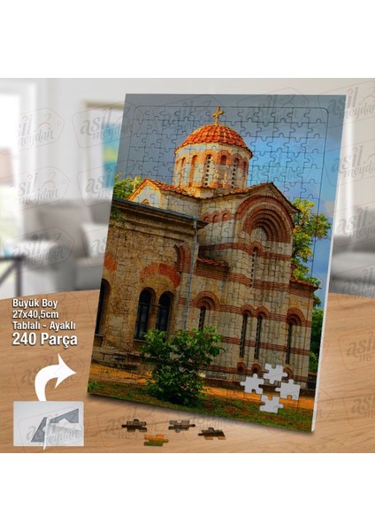 Asil Hobi Manastır - Kilise - Ibadet - Mimari Yapı Yapboz-Ayak Destekli Çerçeveli 240 Parça Puzzle fiyatları