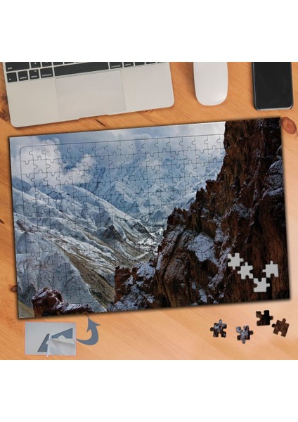 Karlı Dağlar Naturel Manzara 240 Parça Puzzle Yapboz TABLO-013