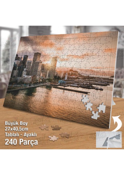 Asil Hobi - San Francisco - Şehrin Günbatımı - Manzara - Yapboz - Ayak Destekli 240 Parça Puzzle fiyatları