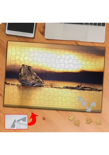 Sanatsal Soyut Retro Fotoğraf 240 Parça Puzzle Yapboz TABLO-P065