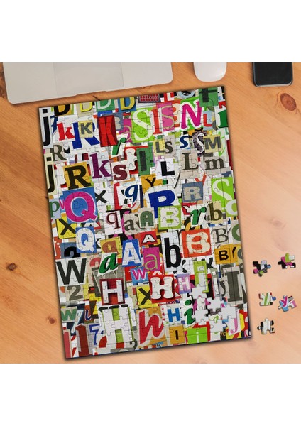 Renkli Harfler Kolyajı 240 Parça Puzzle YAPBOZ-KS699442