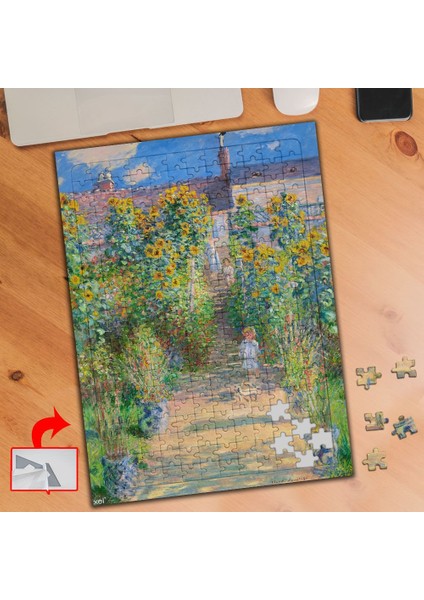 Vétheuil'deki Bahçe, Monet 240 Parça Puzzle Yapboz TABLO-452
