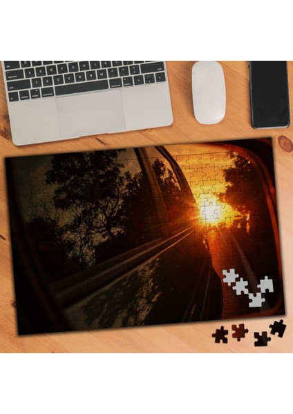 Dikiz Aynasından Güneş Yansıması 240 Parça Puzzle YAPBOZ-2089