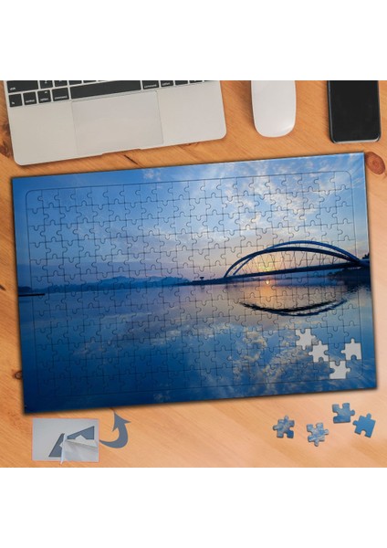 Deniz Üstünde Köprü Manzarası 240 Parça Puzzle Yapboz TABLO-290