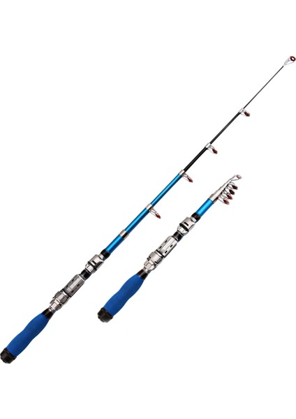 Taşınabilir Teleskopik Sea Fishing Rod, Genişletilmiş Uzunluk: 2.3m, Mavi Klip Reel Koltuk (Yurt Dışından) fiyatları