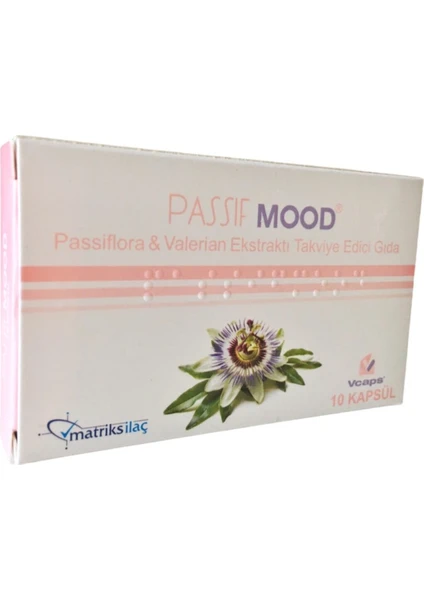 Passif Mood Passiflora & Valerian Ekstraktı Takviye Edici Gıda 10 Kapsül