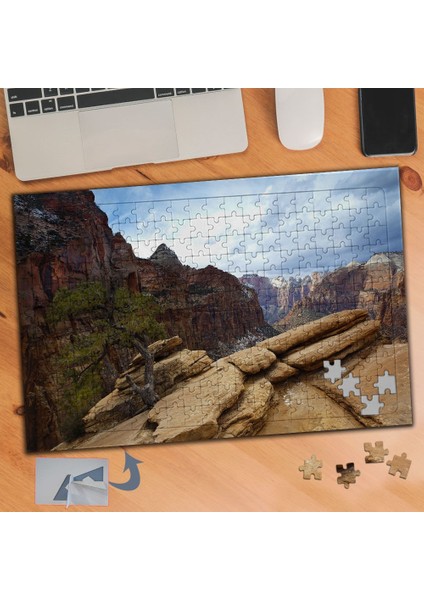 Sarp Kayalıklar ve Dağlar 240 Parça Puzzle Yapboz TABLO-212