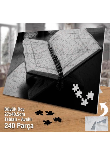 Asil Hobi Dini Kitap - Tesbih - Kuranı Kerim -Islam Yapboz -Ayak Destekli Çerçeveli 240 Parça Puzzle fiyatları