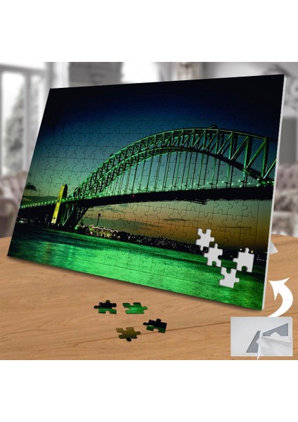 Yeşil Renkte Demir Köprü Manzarası 240 Parça Puzzle YAPBOZ-75017 fiyatları