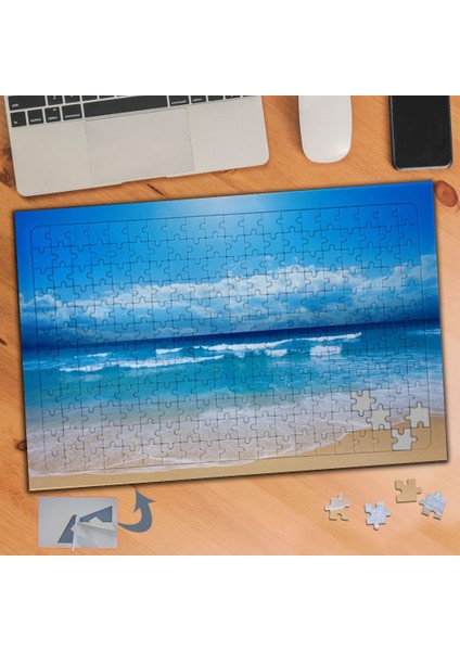 Berrak Deniz, Kumsal, Gökyüzü 240 Parça Puzzle Yapboz TABLO-510