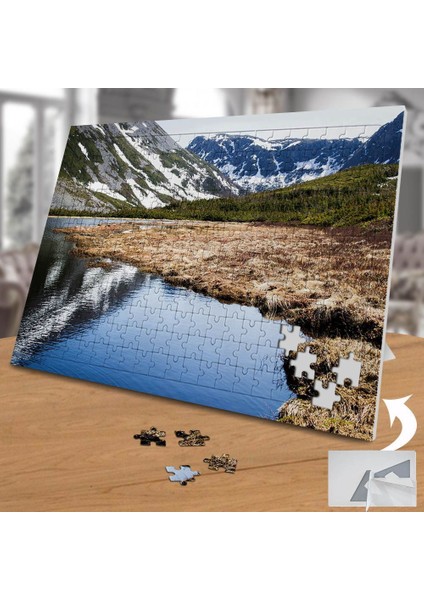 Karlı Dağ Deniz Yansıması 240 Parça Puzzle YAPBOZ-74956