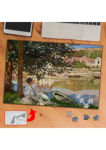 Seine Kıyısında, Monet 240 Parça Puzzle Yapboz TABLO-874