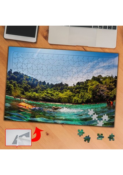 Deniz, Yüzme, Tatil, Doğa 240 Parça Puzzle Yapboz TABLO-5301