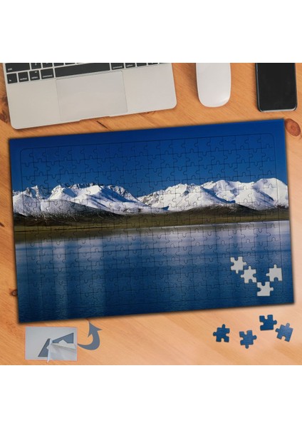 Karlı Dağlar ve Deniz Manzarası 240 Parça Puzzle Yapboz TABLO-313
