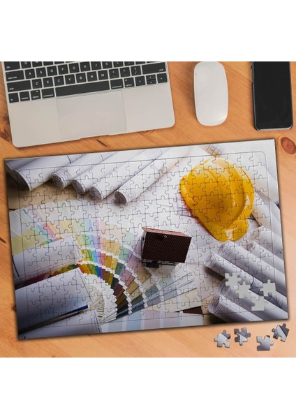 Maket Ev Projesi - Mimarlık 240 Parça Puzzle YAPBOZ-76449