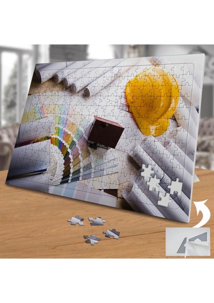 Maket Ev Projesi - Mimarlık 240 Parça Puzzle YAPBOZ-76449