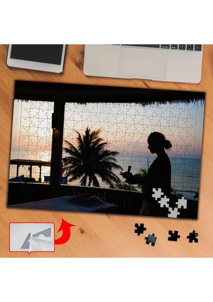 Gün Batımı Balkondaki Huzur 240 Parça Puzzle Yapboz TABLO-314