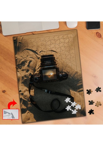 Kumda Fotoğraf Makinesi 240 Parça Puzzle Yapboz TABLO-P-353