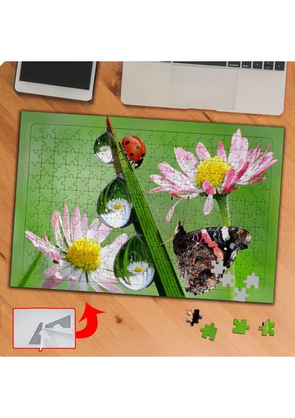 Uğur Böceği ve Kelebek 240 Parça Puzzle YAPBOZ-KS70216